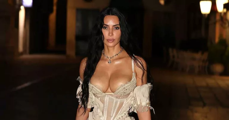 Kim Kardashian Stuns in Daring Outfit at Jeff Bezos Wedding