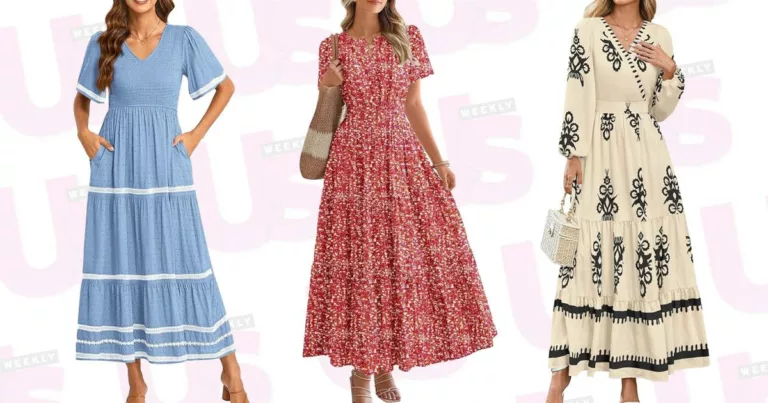 17 Flattering Wedding Guest Dresses on Amazon for Short Torsos