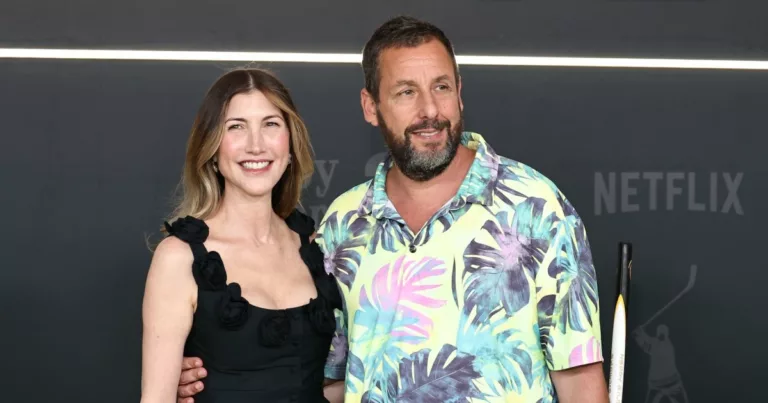 Adam Sandler and Jackie Share Affection at Happy Gilmore 2 Premiere