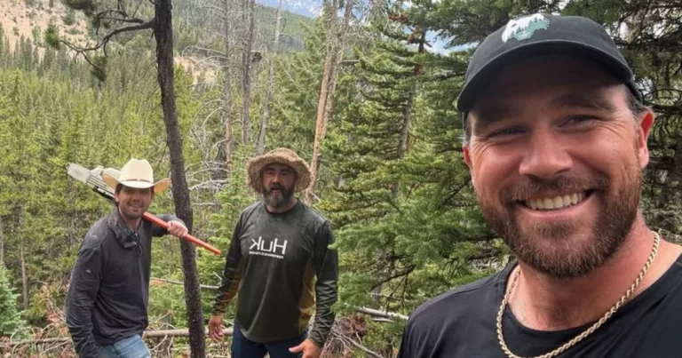 Austin Swift Enjoys Nature Adventure with Travis and Jason Kelce