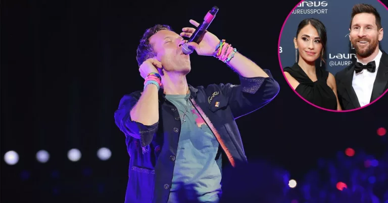 Chris Martin Serenades Lionel Messi and Wife During Coldplay Concert