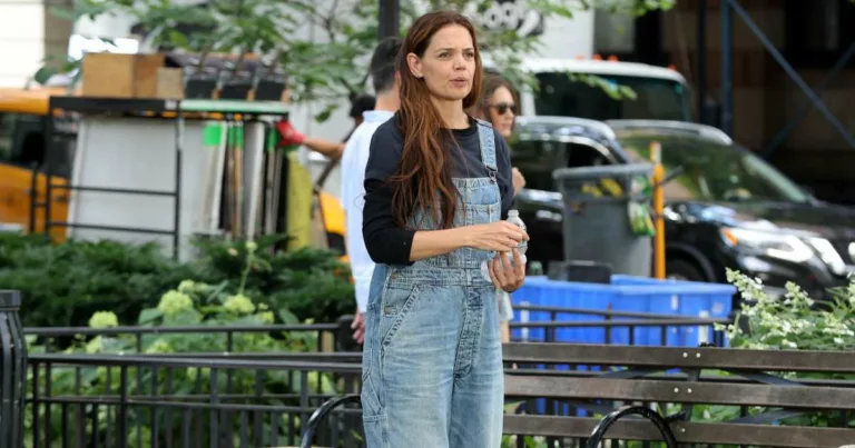 Katie Holmes Revives Denim Overalls Get the Look for Just 45