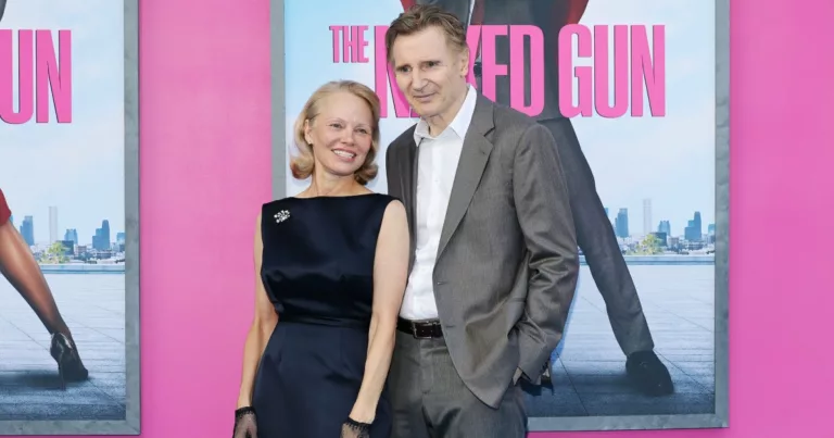 Liam Neeson Celebrates His Terrific Romance with Pamela Anderson