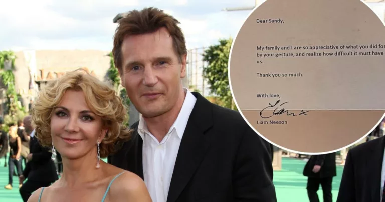 Liam Neesons Heartfelt Note to Natasha Richardsons Makeup Artist